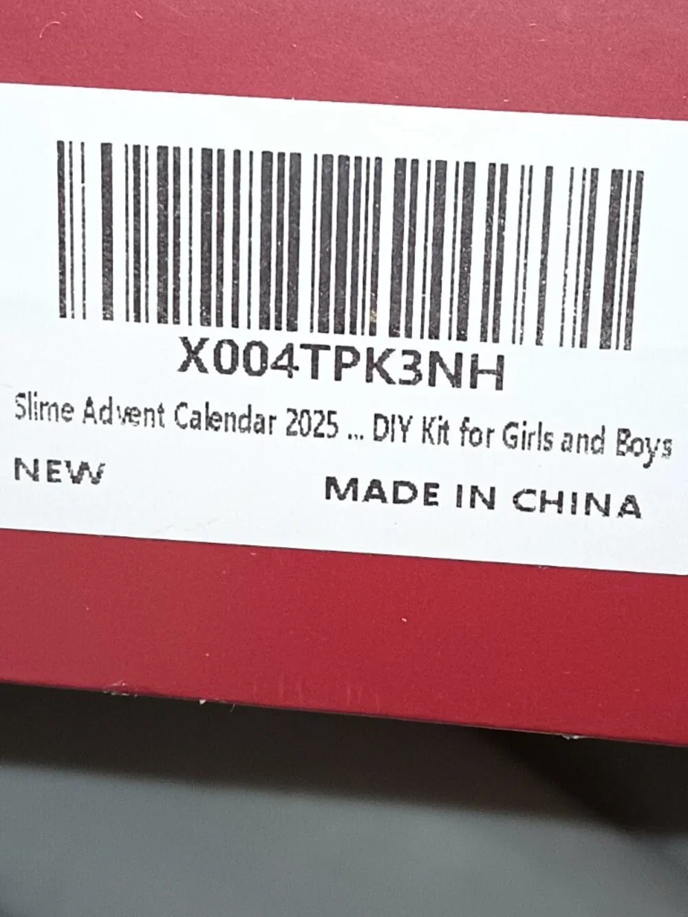 NEW 2025 Slime Advent Calendar Ages 5+